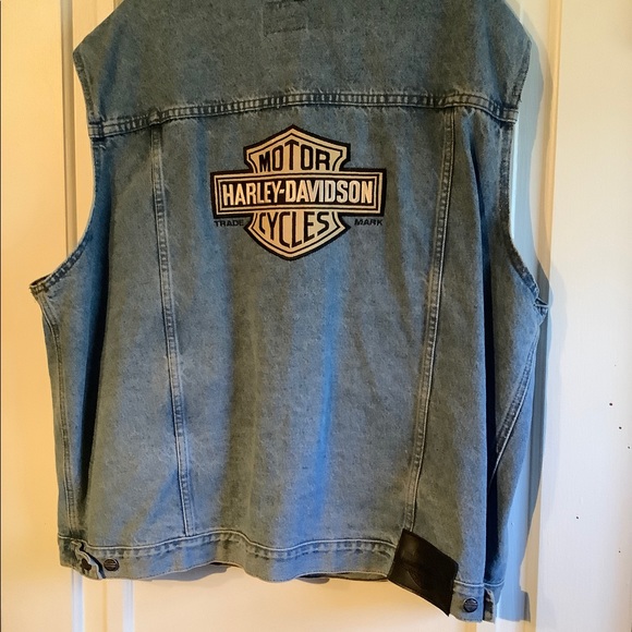 Harley Davidson Men’s Denim Vest - Picture 4 of 4